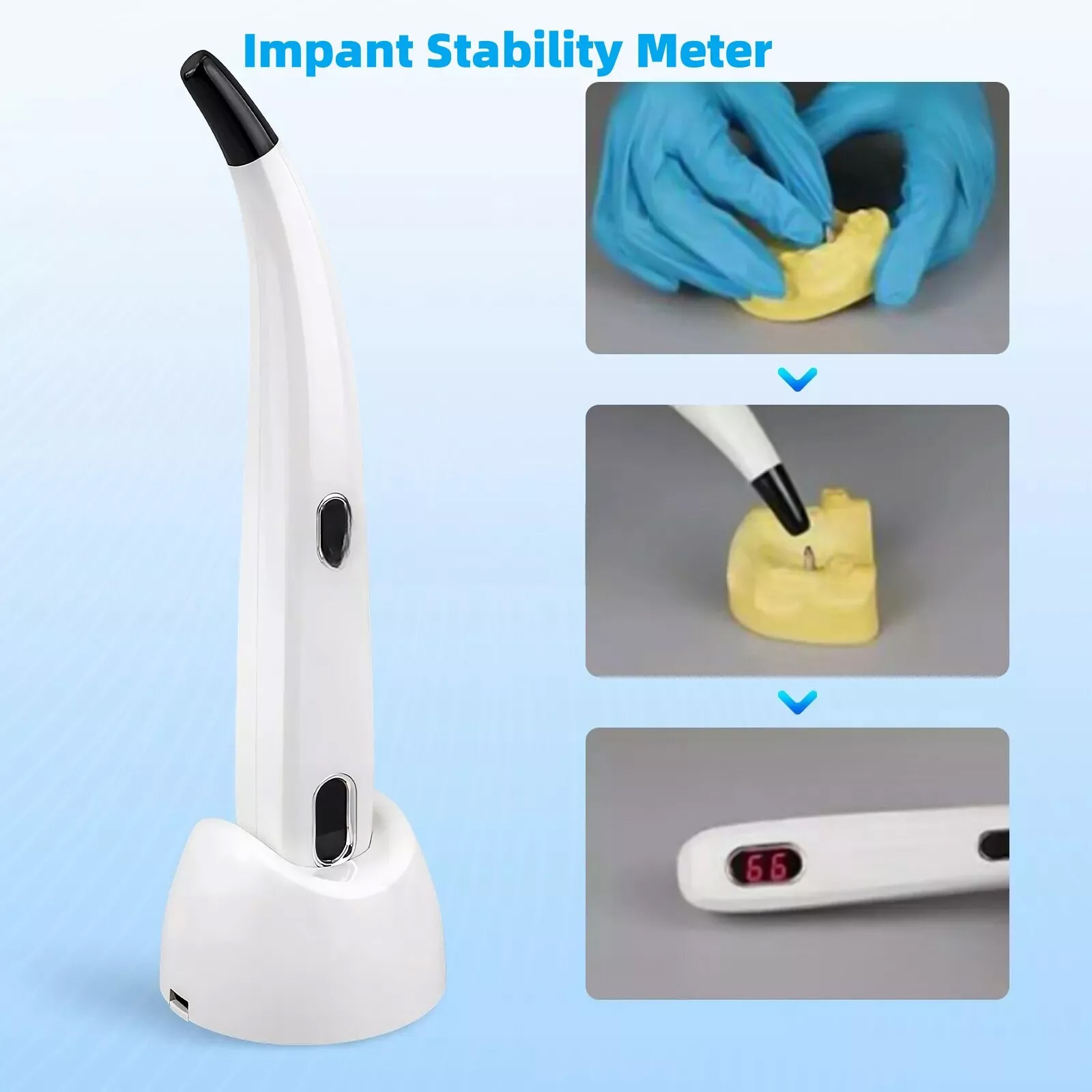 Denta Implant Stability Tester Implant Osseointegration Monitor ISQ Meter